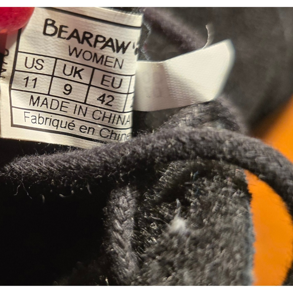 Bearpaw Women's Black Suede Lace Up Chukka Boots Size 11 - Picture 6 of 7